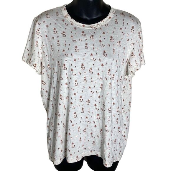 Marine layer classic crew natural cabana print xl palm vacation - Picture 1 of 7